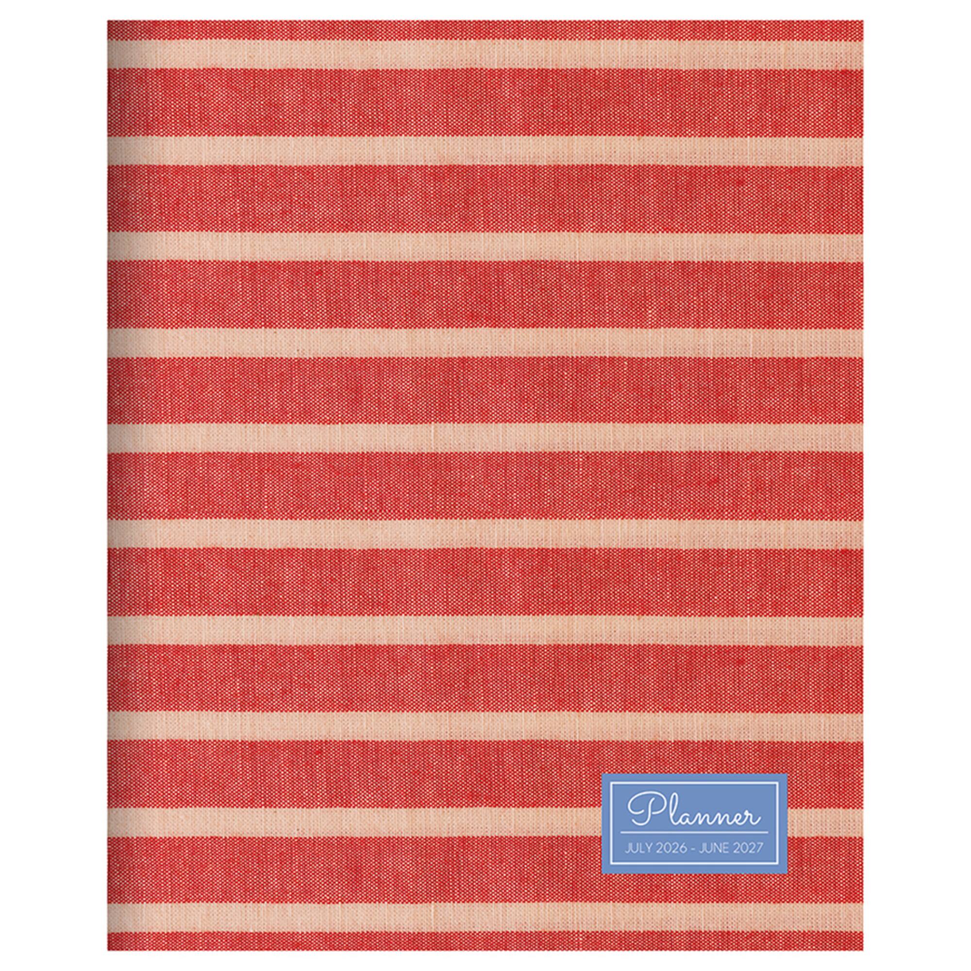 TF Publishing Medium 2026-27 Red Stripe Monthly Planner